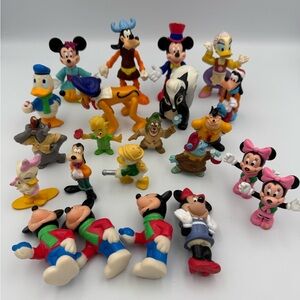 Disney Mickey Minnie Goofy Donald Figures 90s And Y2K Mini FIGURES 22 PCS LOT